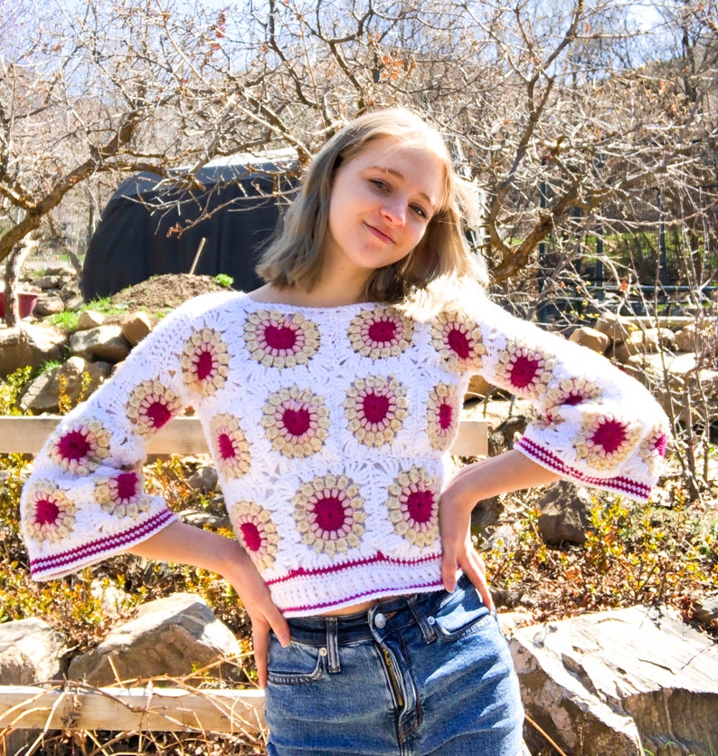 Crochet Bell Blossom Top PDF Pattern image 9