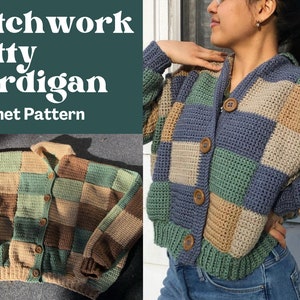 Crochet Patchwork Patty Cardigan PDF Pattern