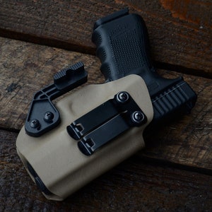 Kydex IWB holster for Glock 17/19/26/45/19x/23/32/22/31/20/21/30/29, inside the waistband holster, custom holster, multiple colors