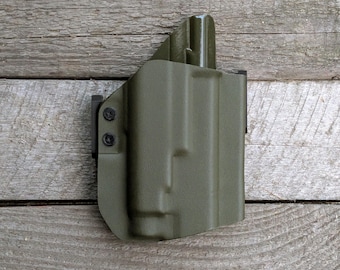 Fondina Kydex OWB: Springfield Echelon con Olight PL-3R o Baldr Mini