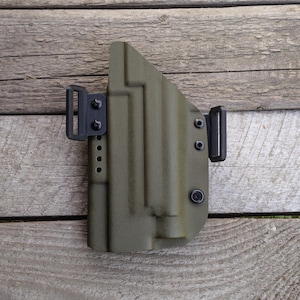 Kydex OWB holster for Glock 17/19/26/45/19x with light TLR-1 HL-X, outside the waistband holster TLR1 Hlx, custom holster, multiple colors