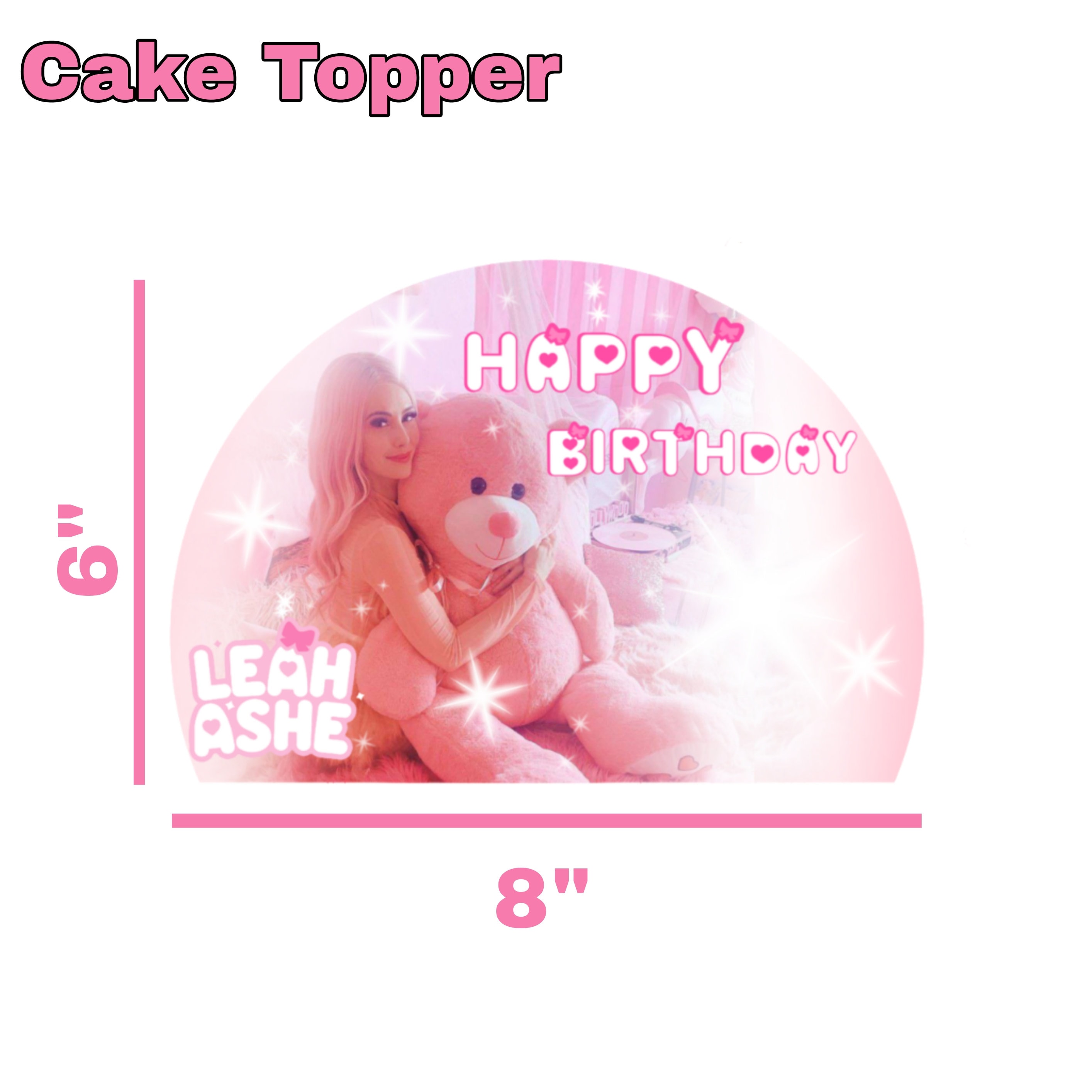 Leah Ashe Birthday Party Banner Decoration, Printable Birthday Banner