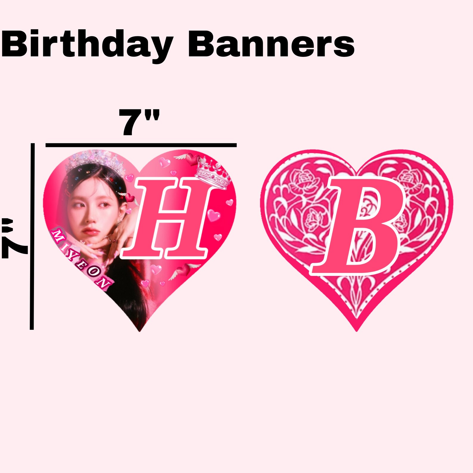 GIDLE Birthday Party Banner Decoration, Printable Kpop Birthday Banner