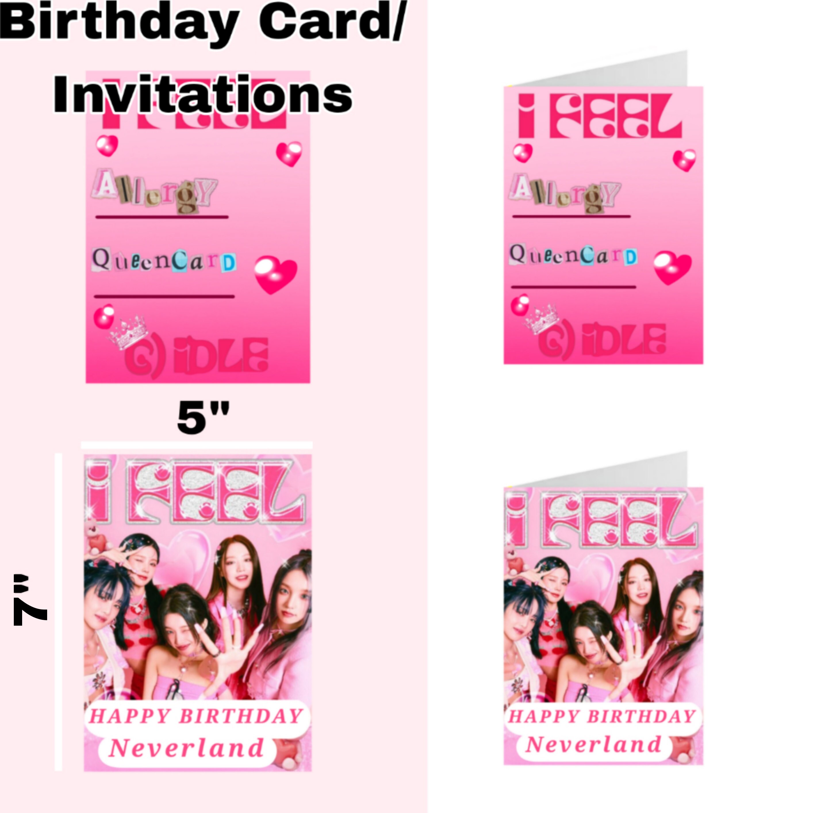 GIDLE Birthday Party Banner Decoration, Printable Kpop Birthday Banner