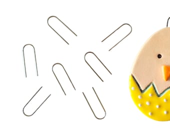 Firing wire, firing hook for pottery, heat resistant hooks for ceramics, pottery wire, ornament hook