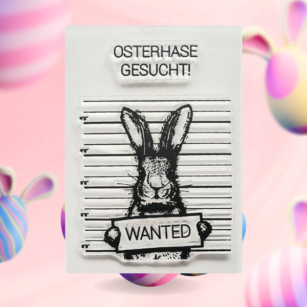 Transparente Stempel Ostern Clear Stamps Osterhase DIY Osterkarte Stempel Osterhase Scrapbooking Stempel Ostern, Basteln zu Ostern