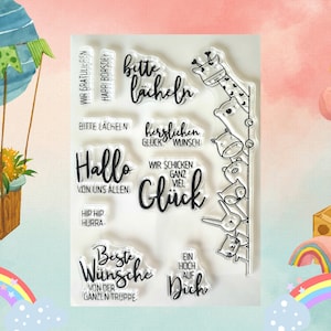 Transparente Stempel Geburtstag Stempel Glückwünsche Clear Stamps Geburtstag Stempel Glück Scrapbooking Stempel Tiere Stempel Happy