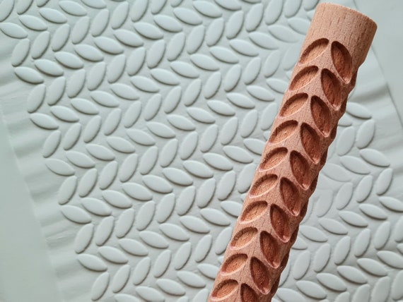 Wooden Textured Roller Knitted Look 15cm / 6inch Clay Roller, Texture  Roller Clay, Pottery Tool 