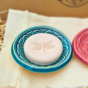 Pietra profumata con ciotola, aromaterapia, mindfulness, ceramica, pietra profumata con ciotola in ceramica, regalo per insegnante di yoga