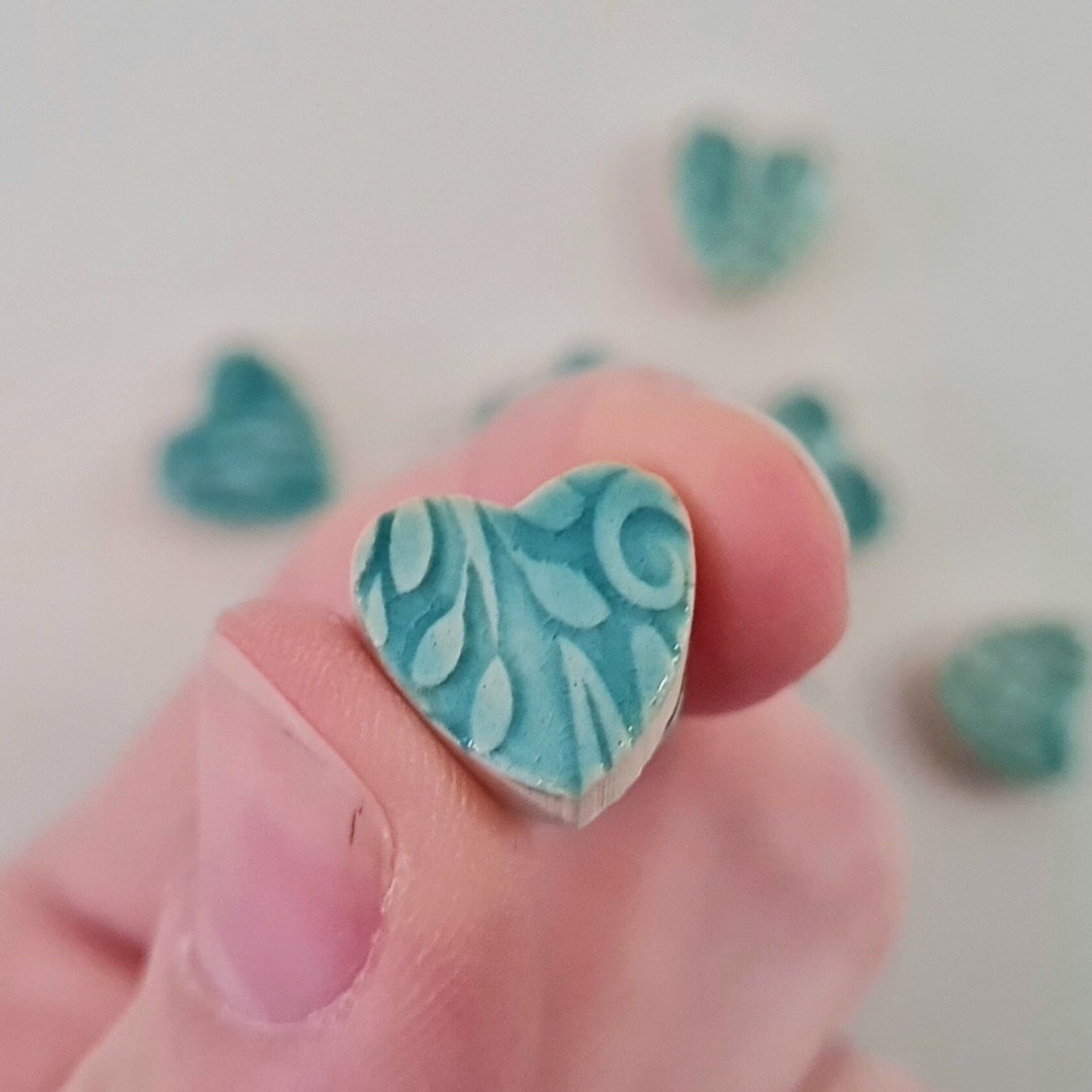 Ceramic Heart in Blue, Fridge Neodymium Blue