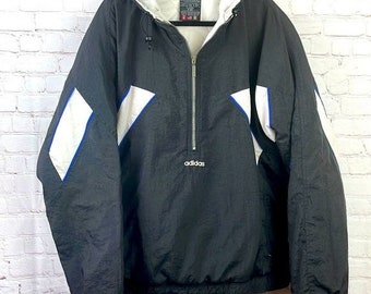 Vintage 90er Adidas Pullover Puffer Anorak Jacke. XL