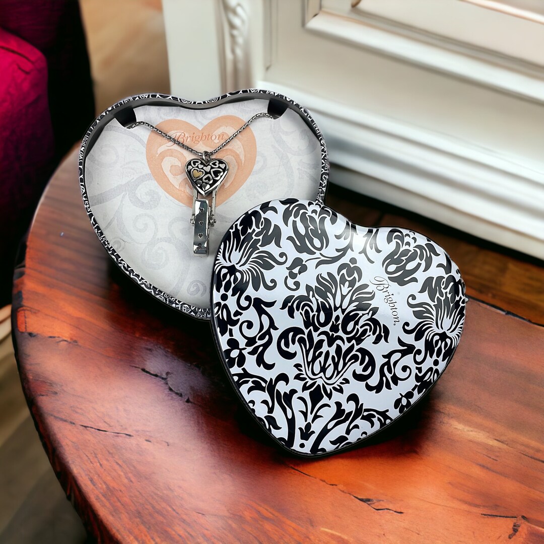 Brighton Silver Heart Lanyard Badge Clip Chain in Decorative Etsy