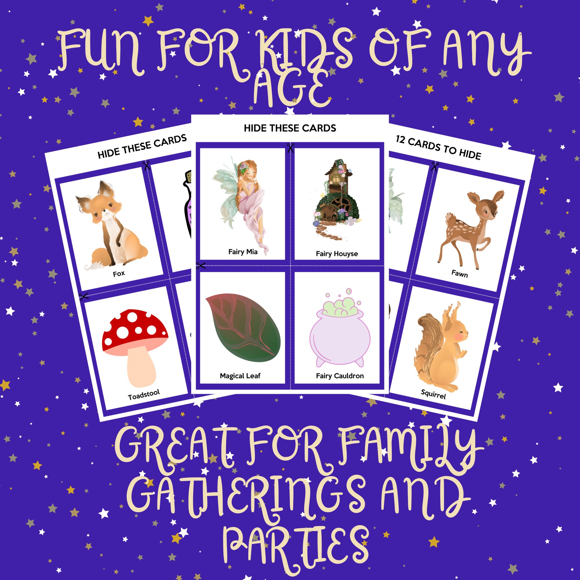 Printable Magical Fairy Scavenger Hunt for Young Girls Boys Kids Print ...