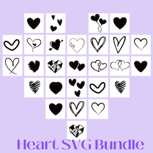 21 heart shape svg bundle