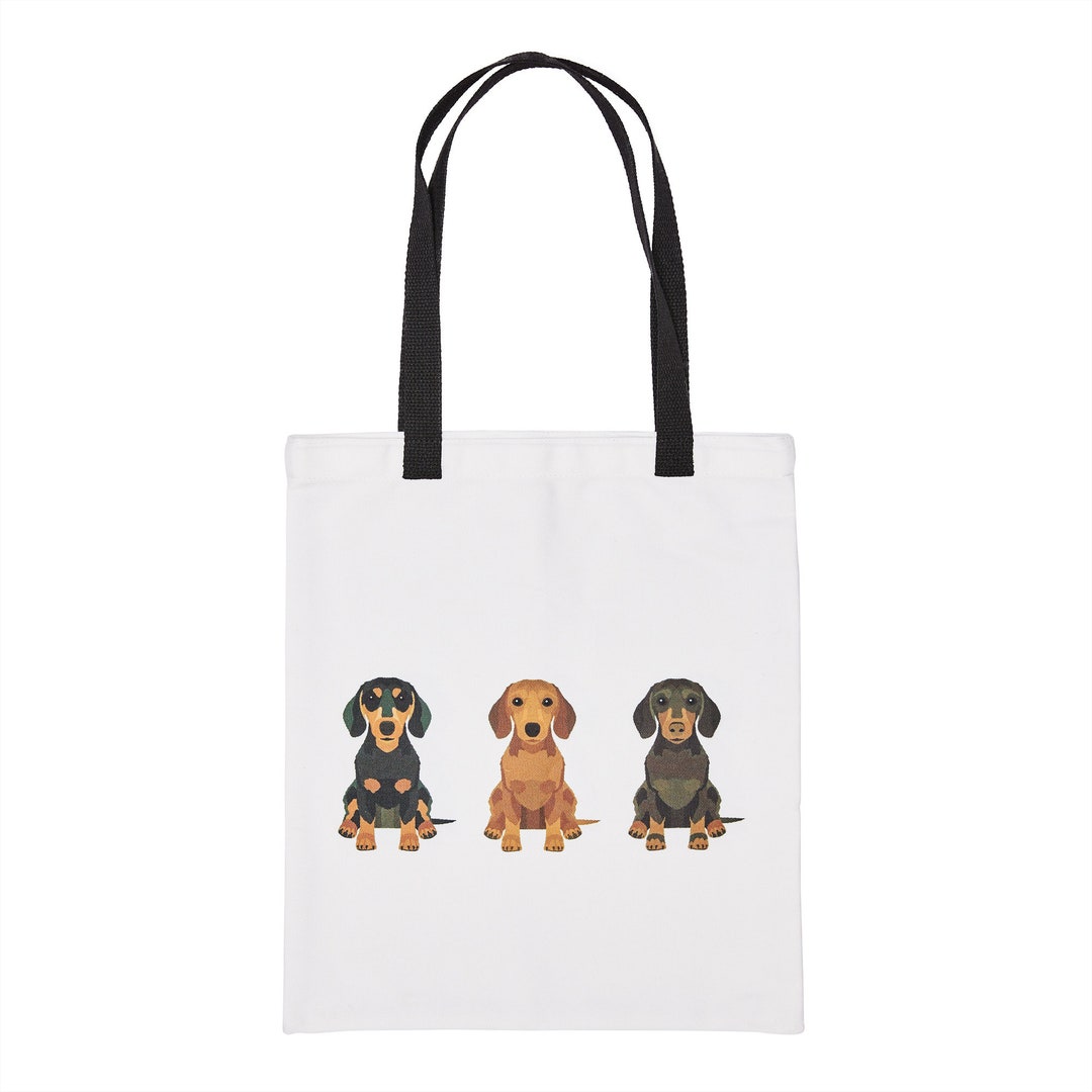The Trio Dach Dachshund Tote Bag Etsy Australia