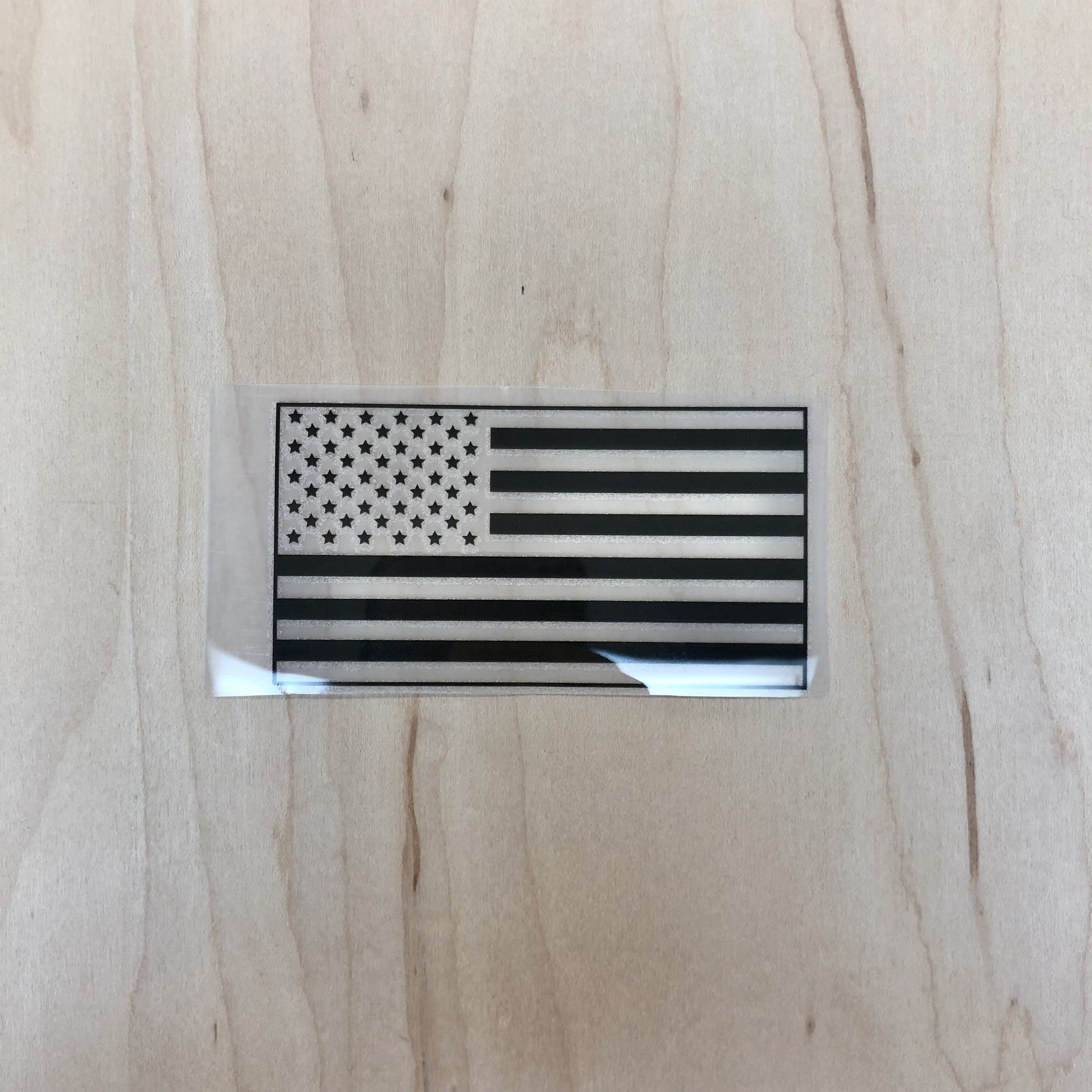 USA American Flag Black & Grey Patch Embroidered Iron-on/sew-on