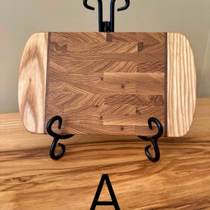 Handmade Wooden Bar Board – Ash, Cherry and Walnut – Segmented Cutting Board for Citrus, Garnishes & Small Prep – Food Safe Oil Finish