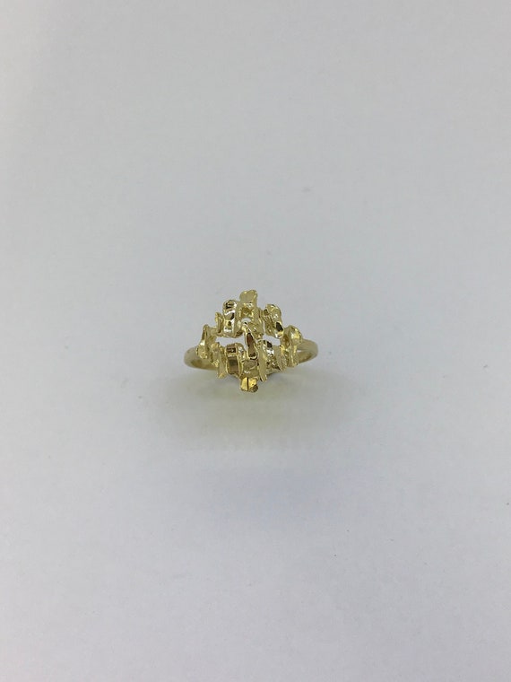 10kt 80s Gold Ring Fashion Jewelry