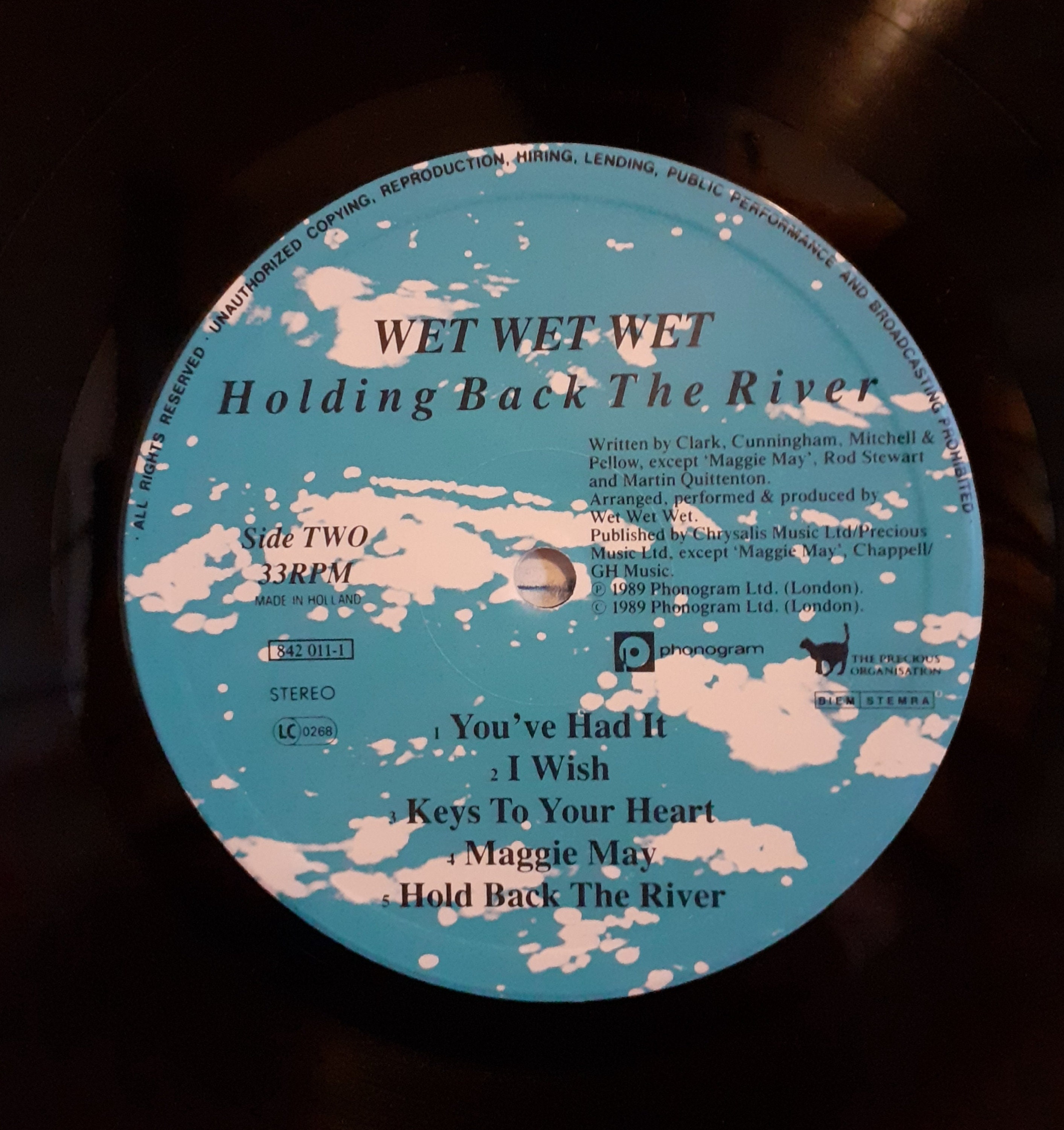 Wet Wet Wet: Holding Back the River Lp - Etsy