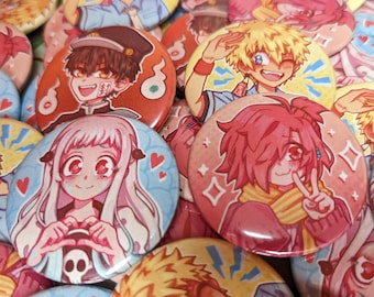 Toilet Bound Hanako-Kun 1.5 inch Buttons