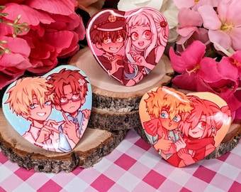 TBHK 2&quot; Heart Buttons