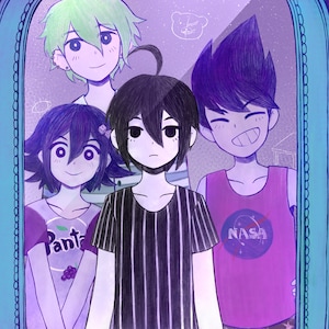 Danganronpa V3 Omori AU Print