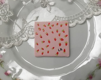 Strawberry mini painting