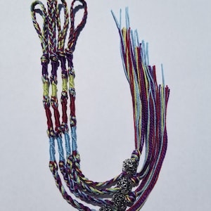 Hadassah* Purple, green, burgundy, blue tzitzit, tassels, set of 4, Bat Mitzvah gift, does NOT include the set of 4 hooks.