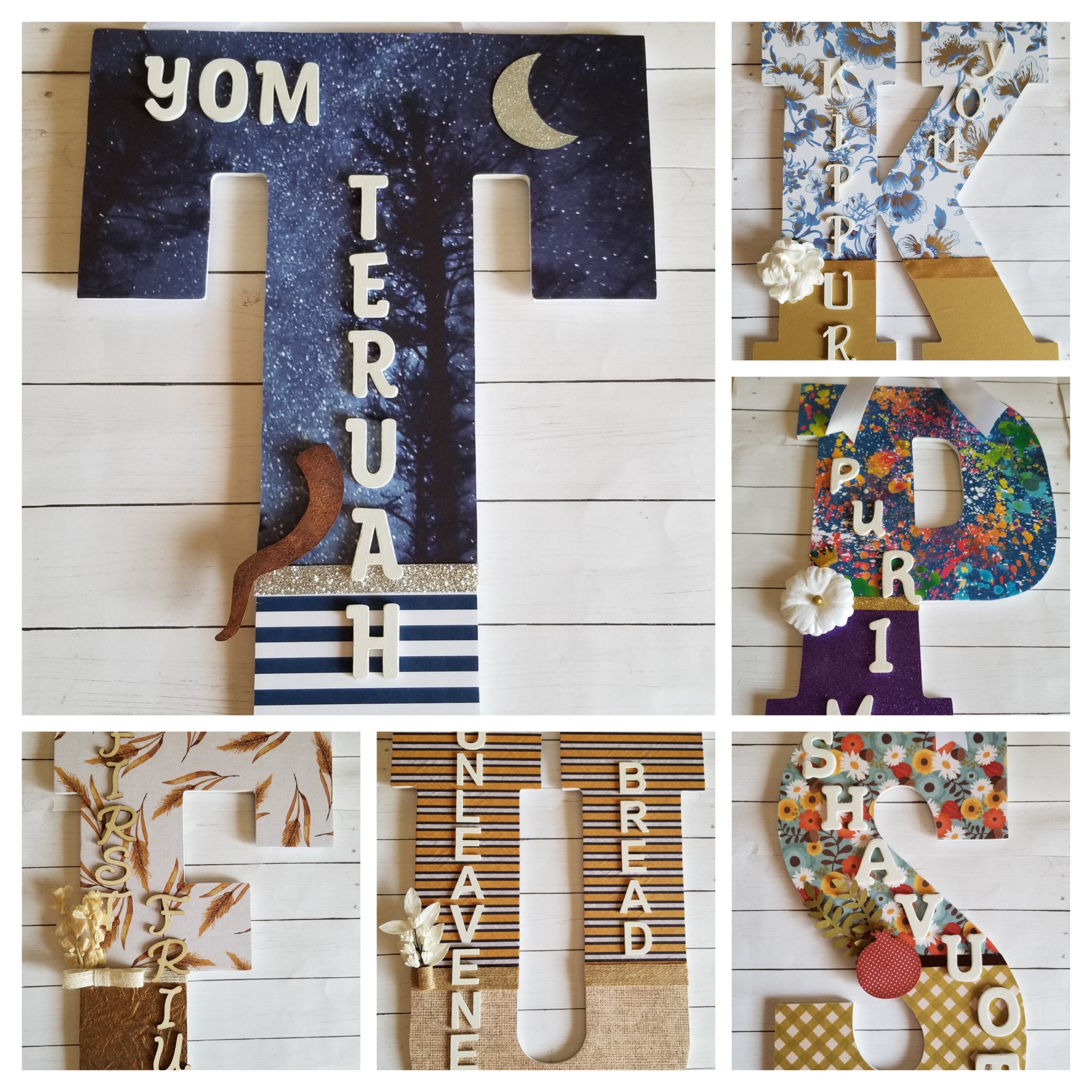 Custom Biblical Feast/appointed Time Letter Décor, Wall or Door Hanging ...
