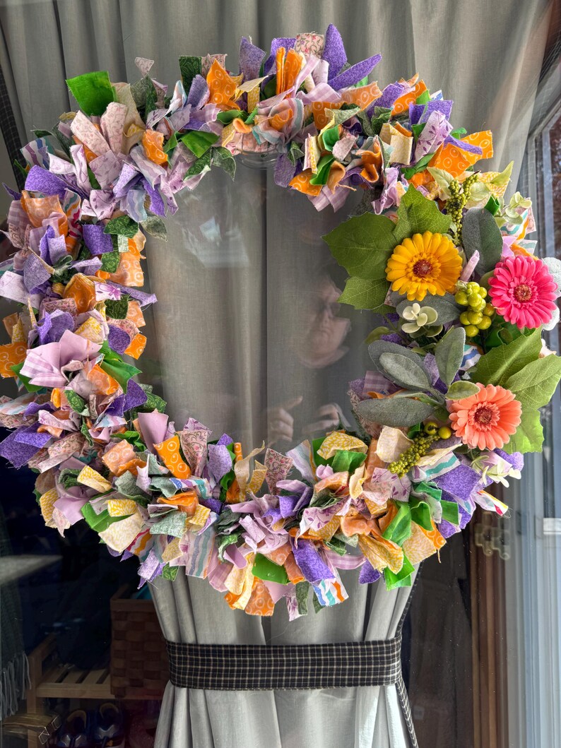 Summer Rag Wreath Patterns Summer Rag Wreath - Etsy