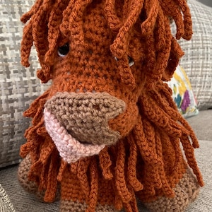 Crochet Highland Scottish Coo