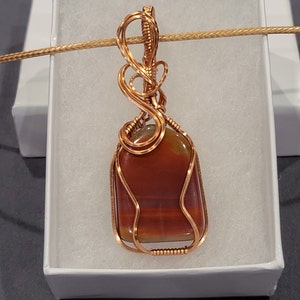 Rainbow Petrified Wood Pendant