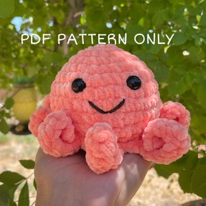 Crochet octopus pattern, octopus pattern,crochet octopus,no sew crochet pattern, amigurumi octopus pattern,amigurumi octopus,no sew pattern