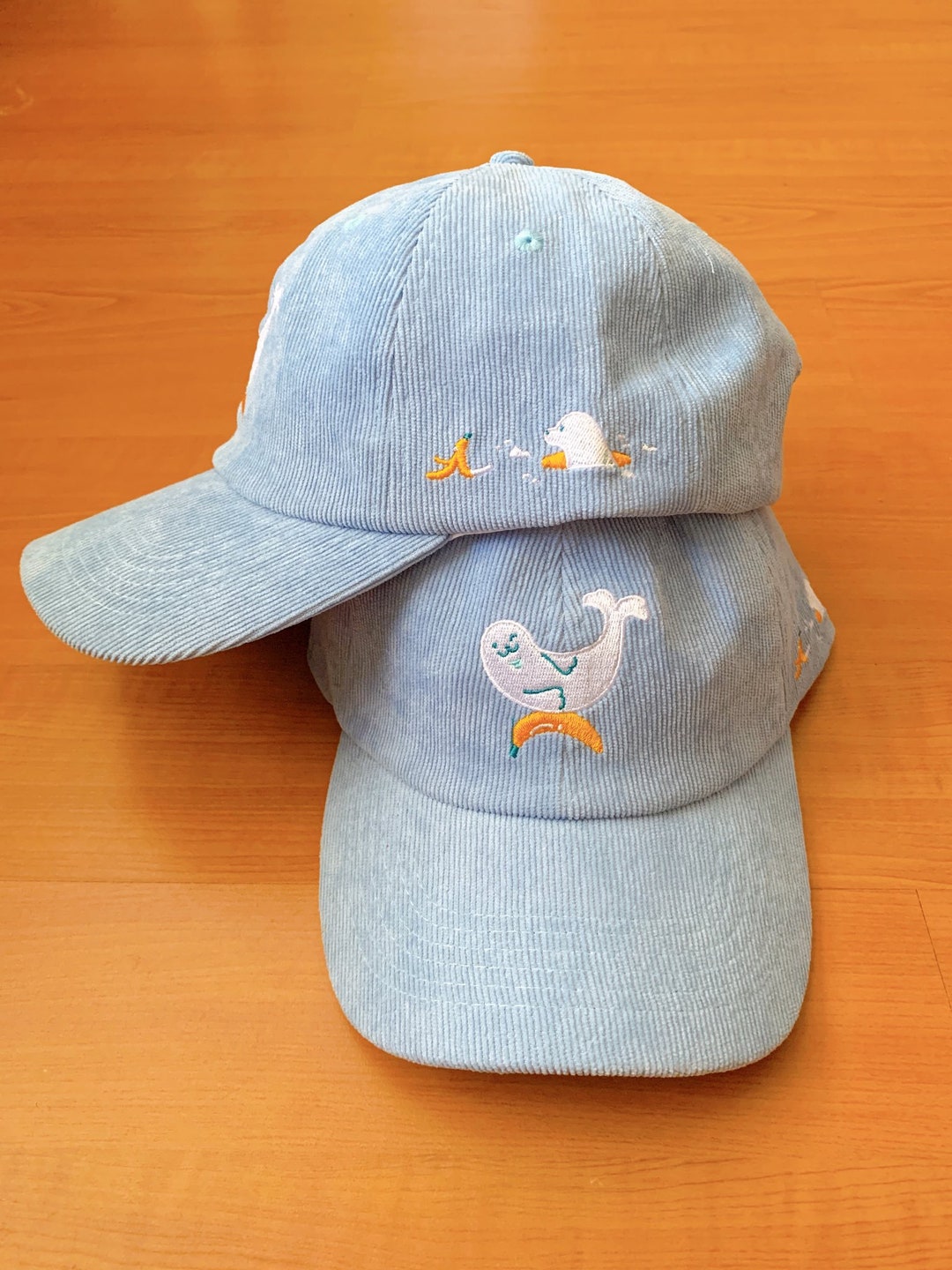 Banana Seal Corduroy Hat Etsy Israel