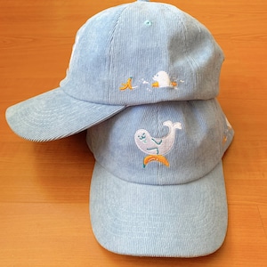 Banana Seal Embroidered Corduroy Hat