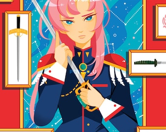 Revolutionary Girl Utena Artwork Print (Older version)