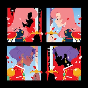 Revolutionary Girl Utena Character Charms [PREORDER]