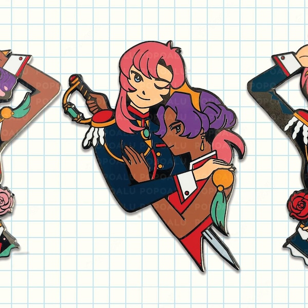 Revolutionäre Mädchen Emaille Pins