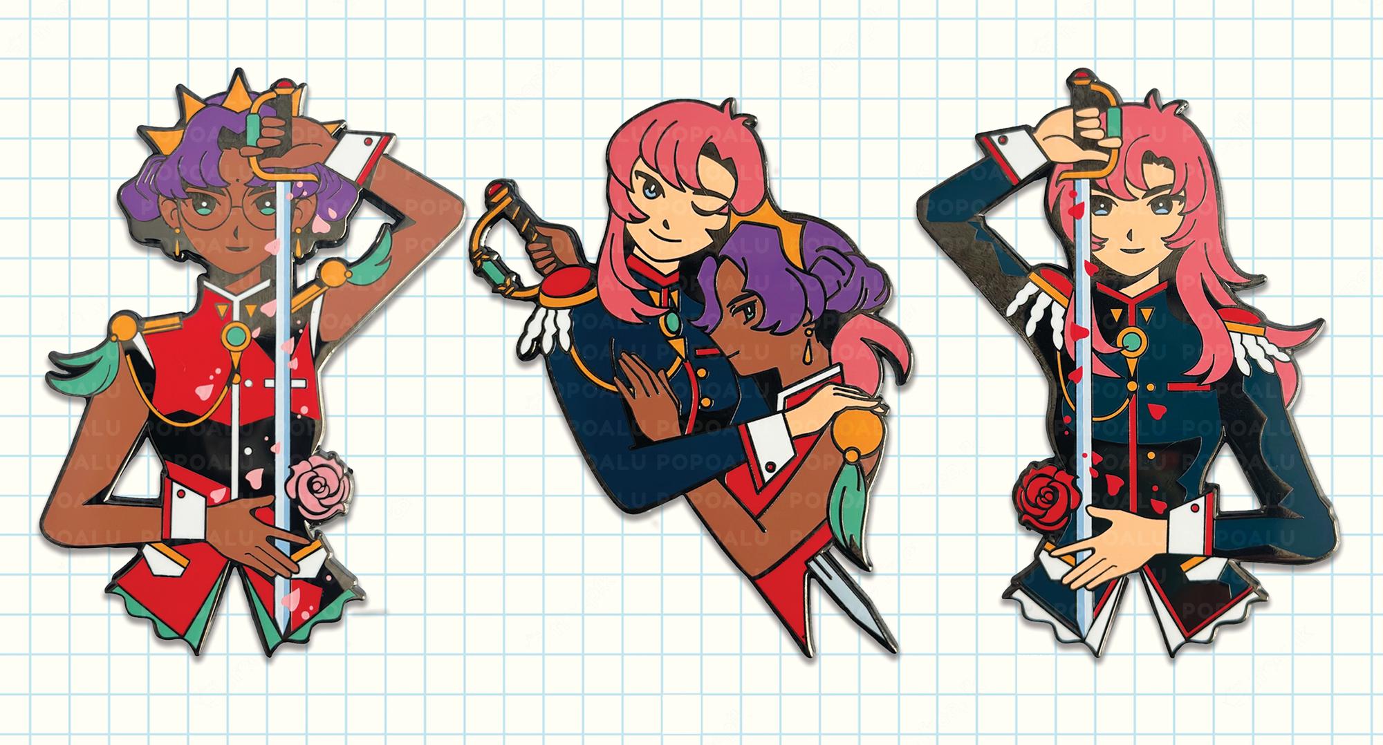Revolutionary Girl Enamel Pins