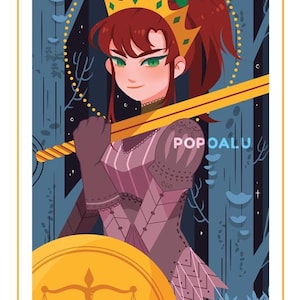 Magical Girl Moon Tarot Card Prints