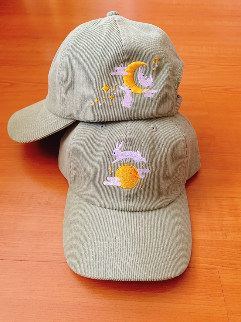 Moon Bunny Corduroy Hat image 1