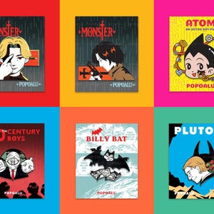 Naoki Urasawa & Osamu Tezuka Inspired Enamel Pins