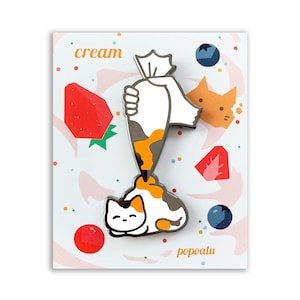Cream Enamel Pin