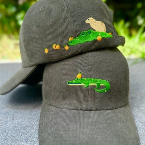 Capycroc Embroidered Corduroy Hat