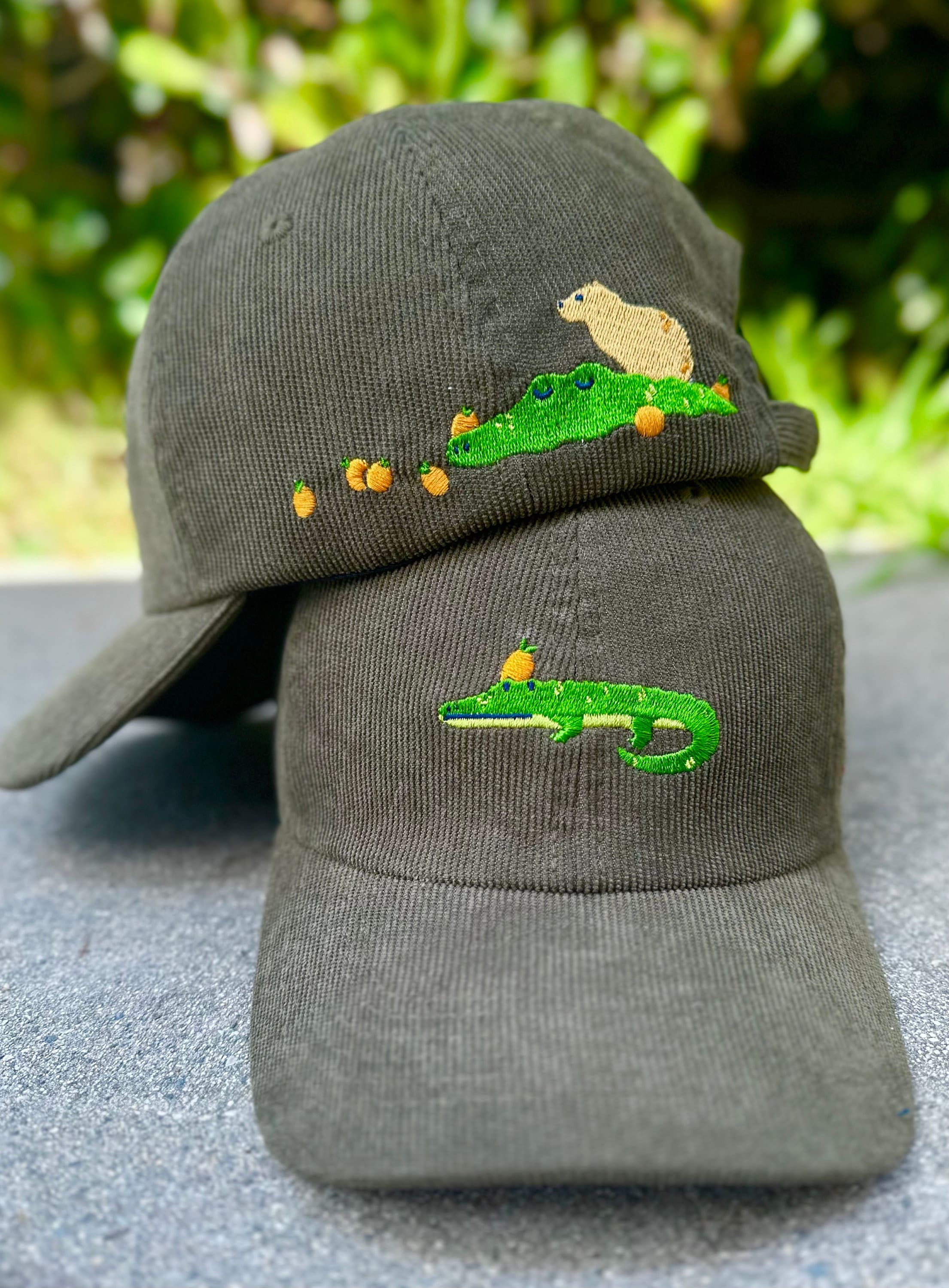 Capycroc Embroidered Corduroy Hat