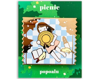 Picknick Emaille Pin