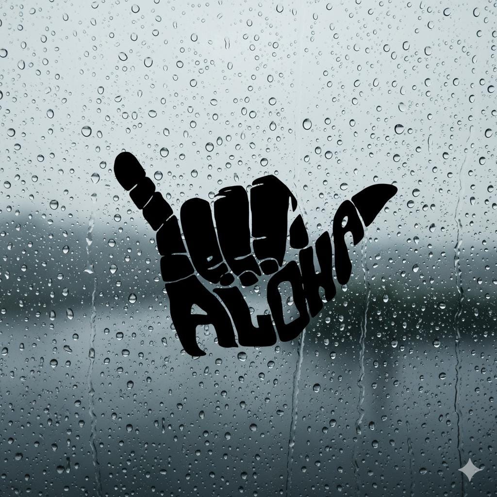 Aloha Hand Decal | Car, Laptop, Bicycle Sticker