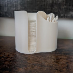 Cotton Pad Q-Tip Holder | 3D Printed Organizer