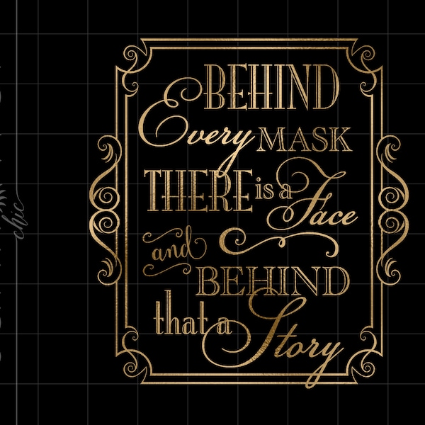 Mask Quote Etsy