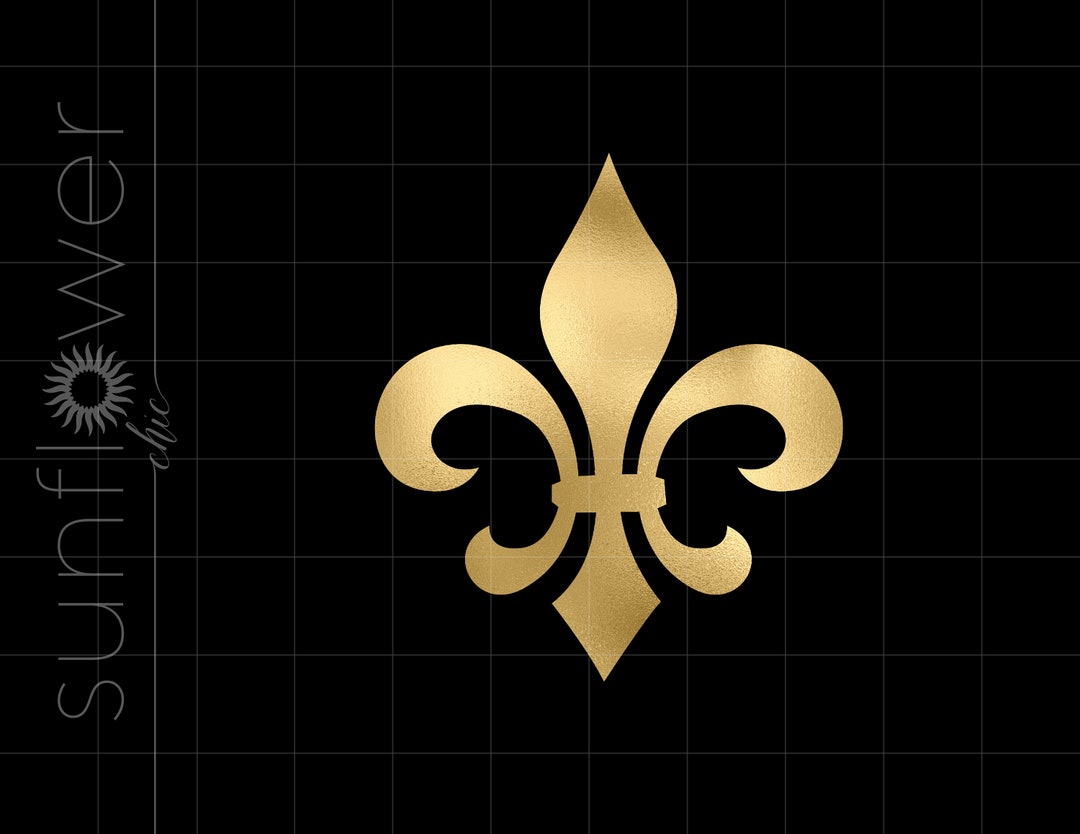 Gold Fleur De Lis Png Downloads Gold Foil Fleur De Lis Cricut Cut Files